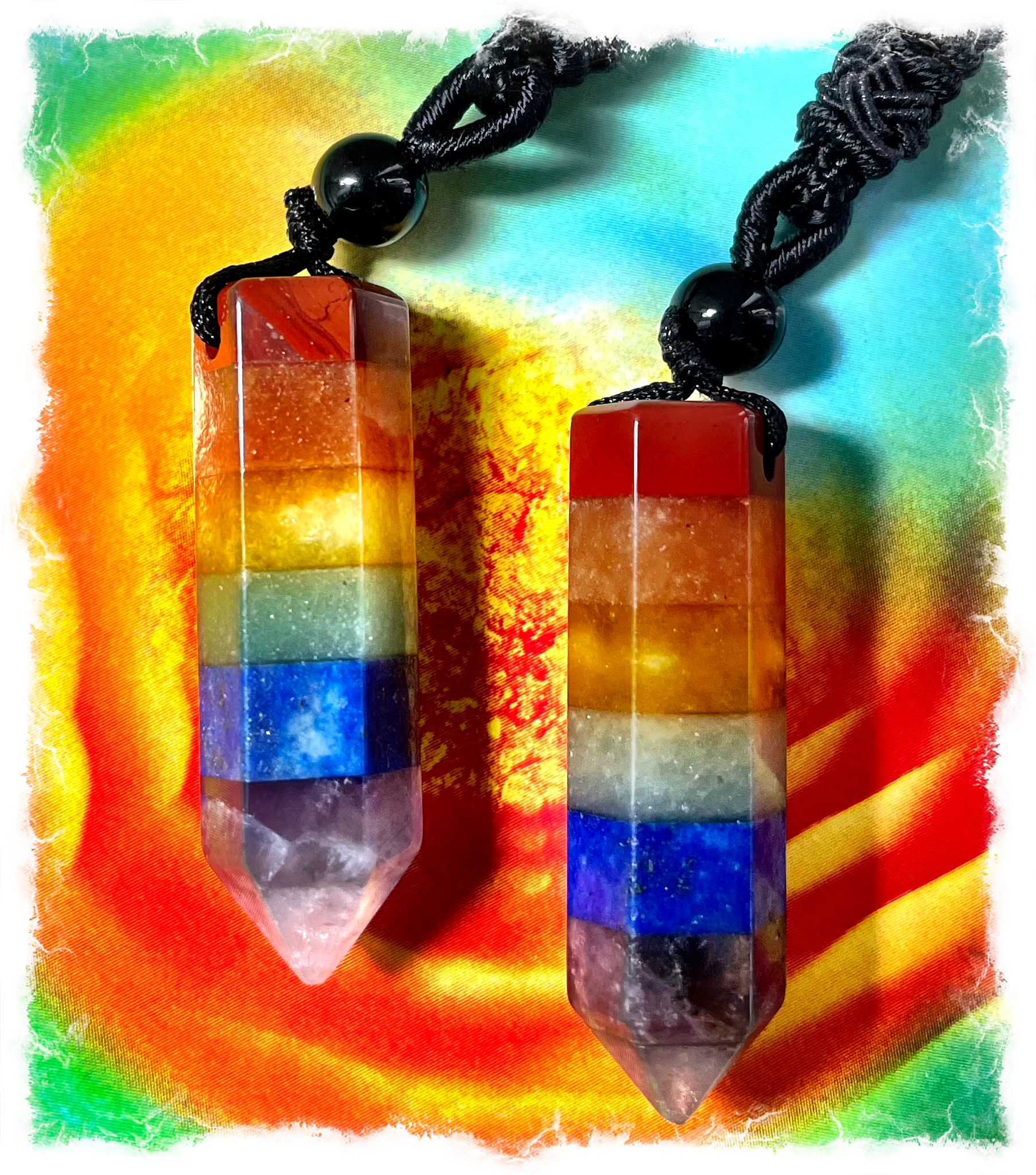 7 Chakra Edelstein Hexaeder 7 Chakra Edelstein Hexaeder